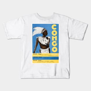 Vintage Travel Poster Congo Kids T-Shirt